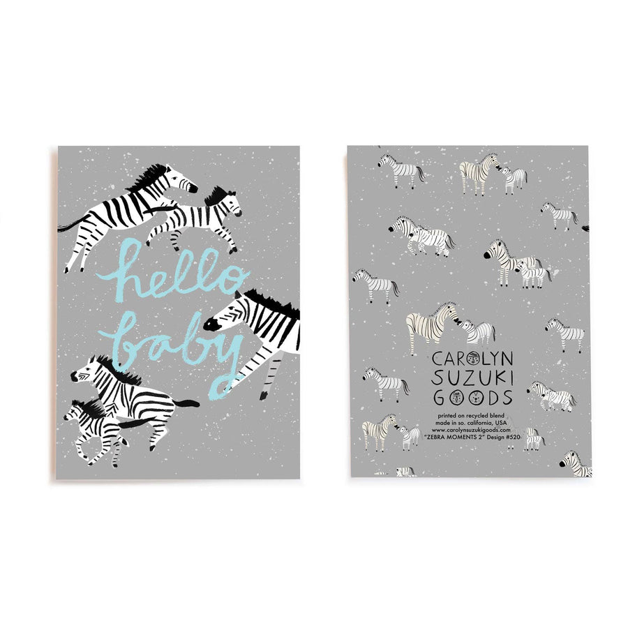 ZEBRA MOMENTS - Baby Card