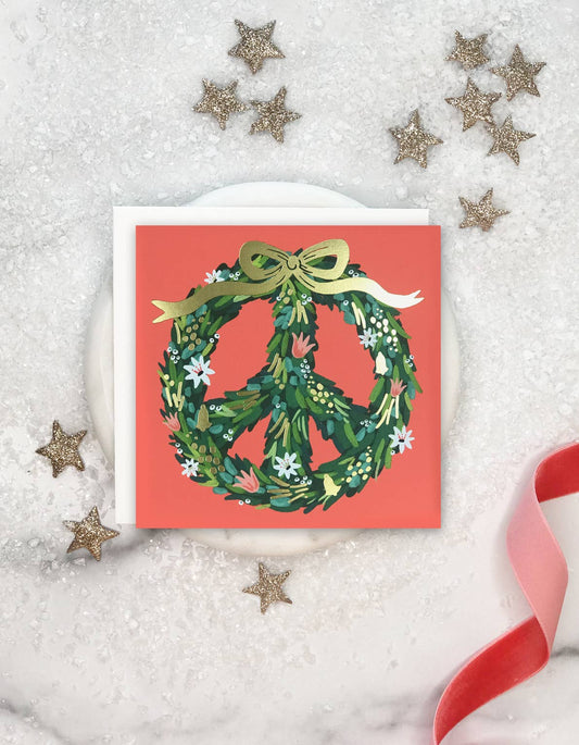 Peace Wreath Card by Idlewild Co.