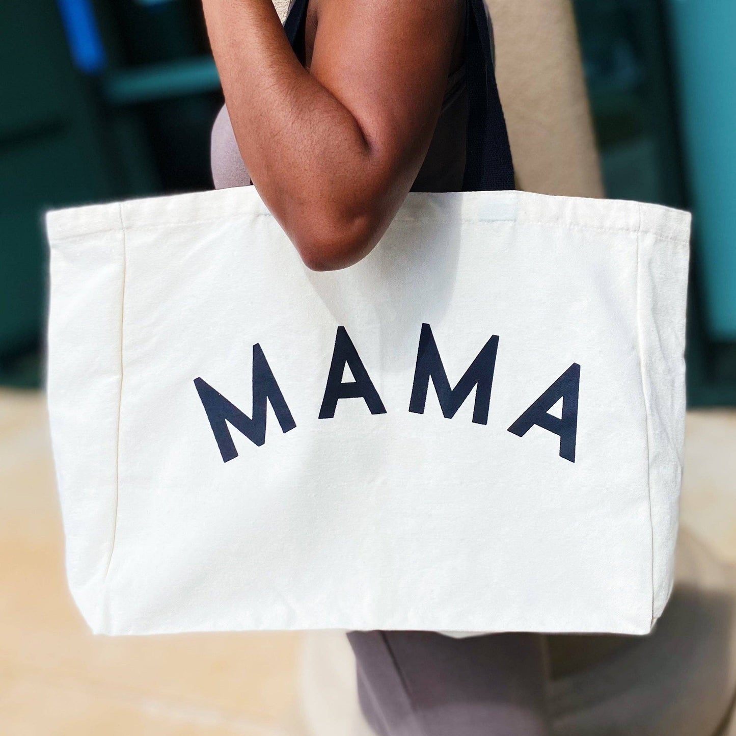 Ellison+Young - Mama Canvas Tote: Camel Canvas