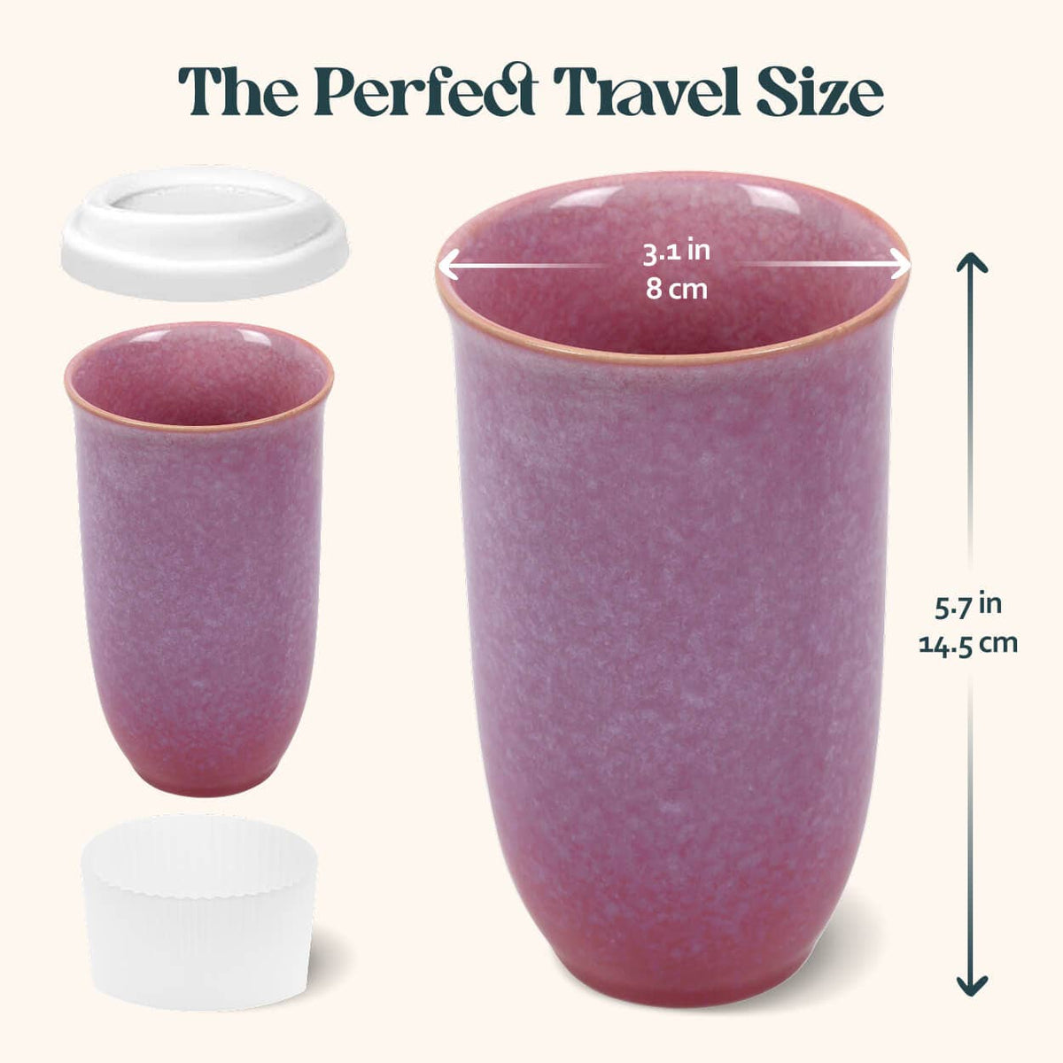 Astral Bloom Ceramic Travel Mug by Nova Ceramics – 16oz
