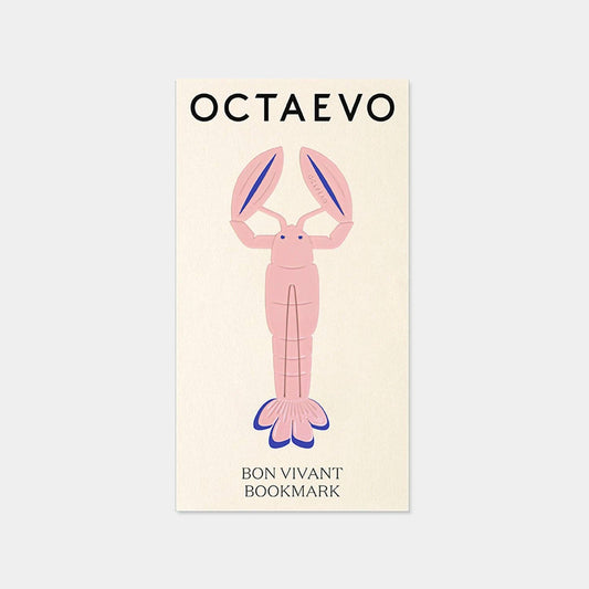 54 Celsius - OCTAEVO Bookmark "Bon Vivant" - Metal w Brass Finish: Pink