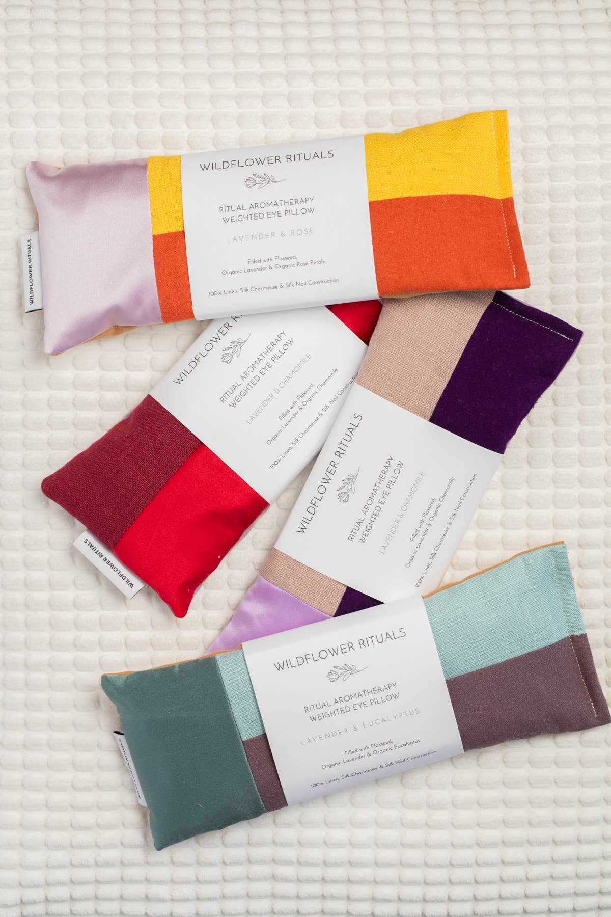Wildflower Rituals - Aromatherapy Weighted Eye Pillow - Eucalyptus & Lavender: Spring Style