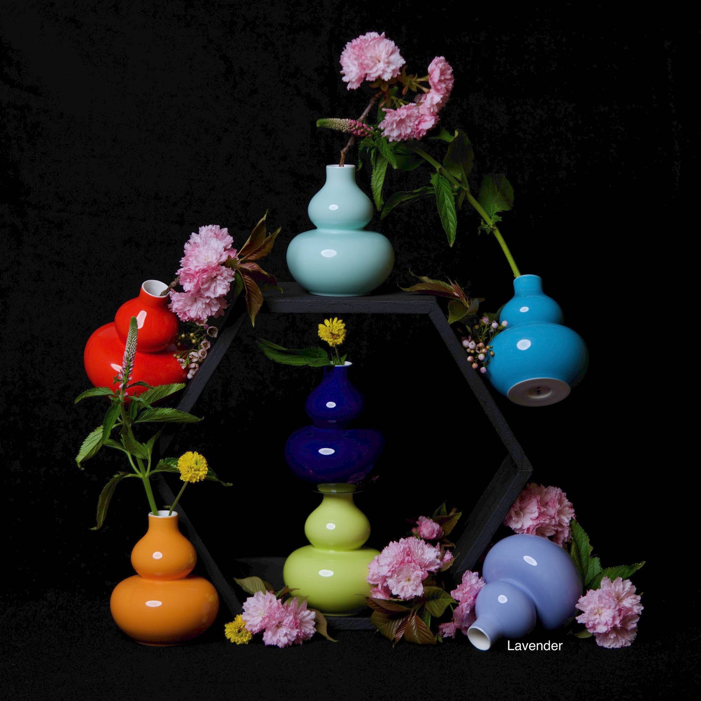 Middle Kingdom - Glossy Porcelain Mini Gourd Vase: Celadon
