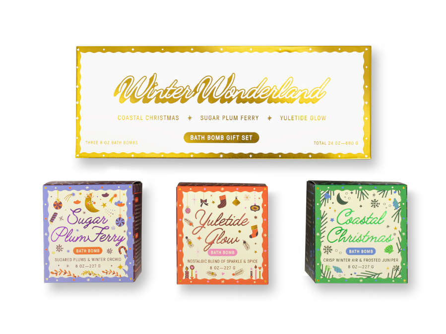 Old Whaling Company - Winter Wonderland Bath Bomb Gift Set | Christmas, Holiday
