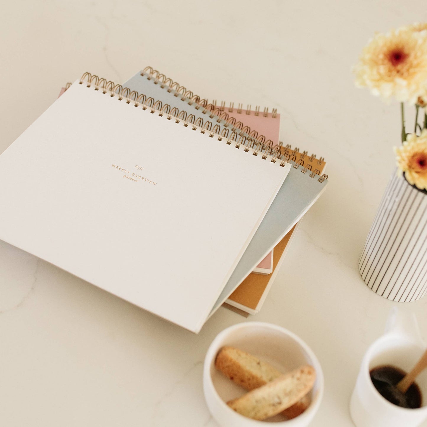 Ramona & Ruth - Weekly Overview Planner | Assorted Colors // Undated: Lavender