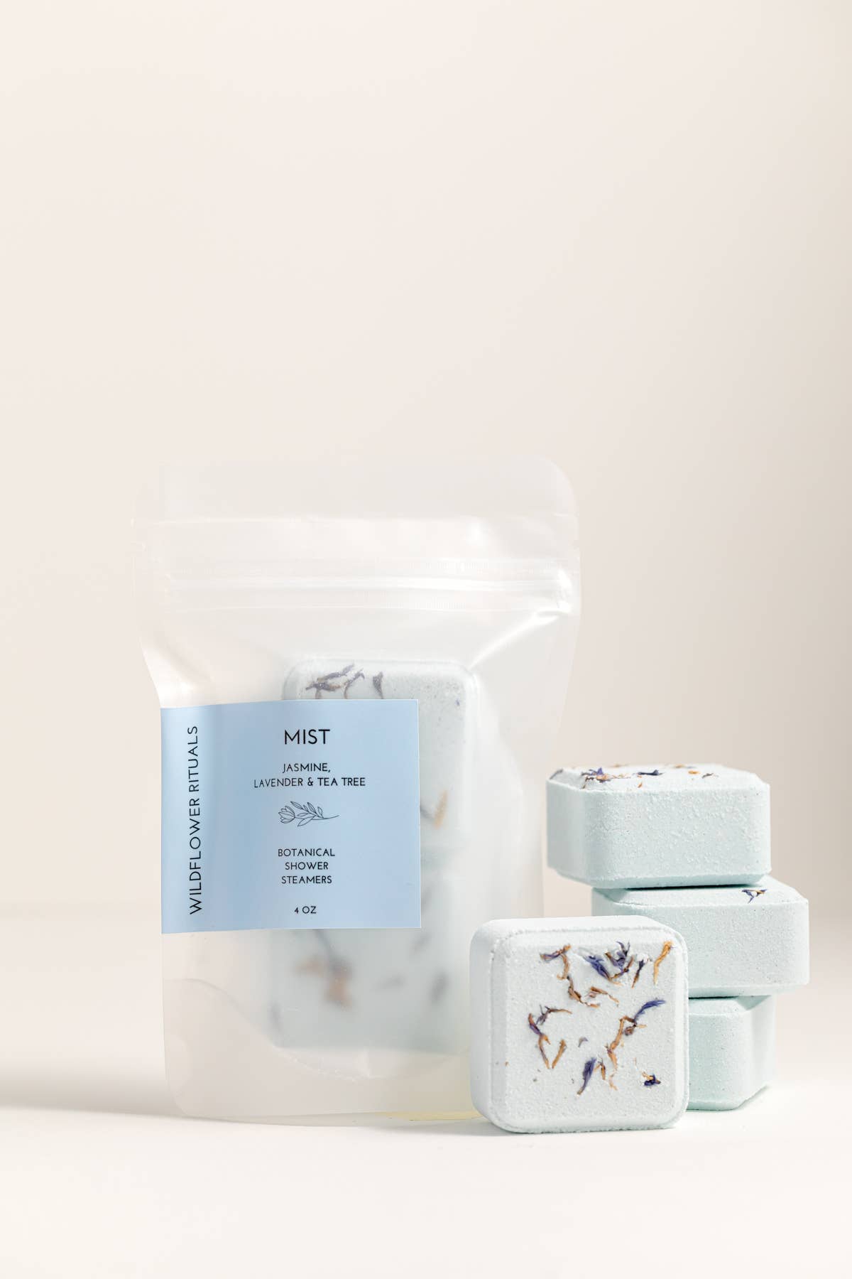 Wildflower Rituals - Mist Botanical Shower Steamers - Jasmine Lavender Tea Tree