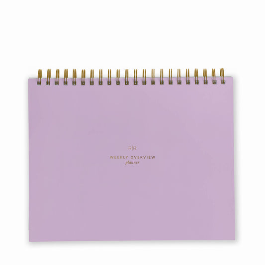 Ramona & Ruth - Weekly Overview Planner | Assorted Colors // Undated: Lavender