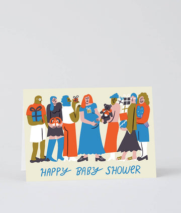 Wrap - 'Happy Baby Shower' Greetings Card