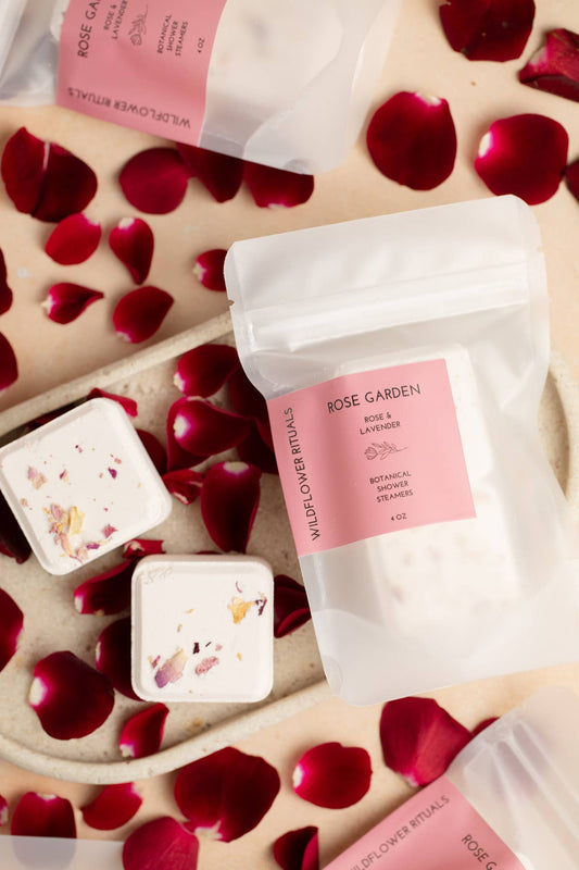 Wildflower Rituals - Rose Garden Botanical Shower Steamers - Rose Lavender