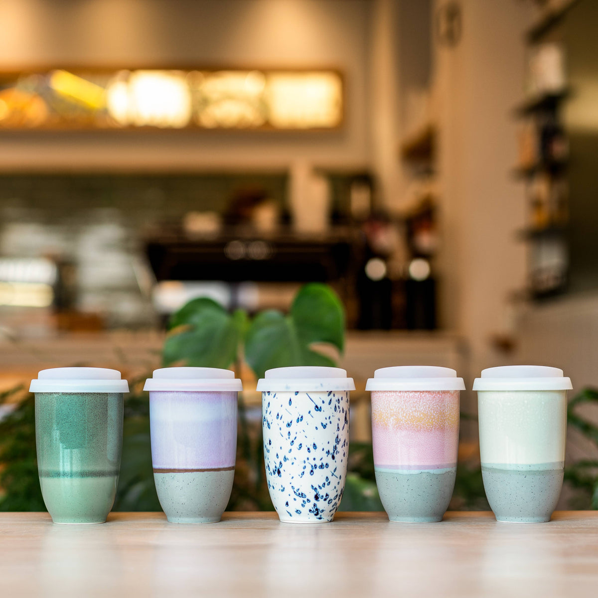Orchid Ceramic Travel Mug by Nova Ceramics - 12 oz