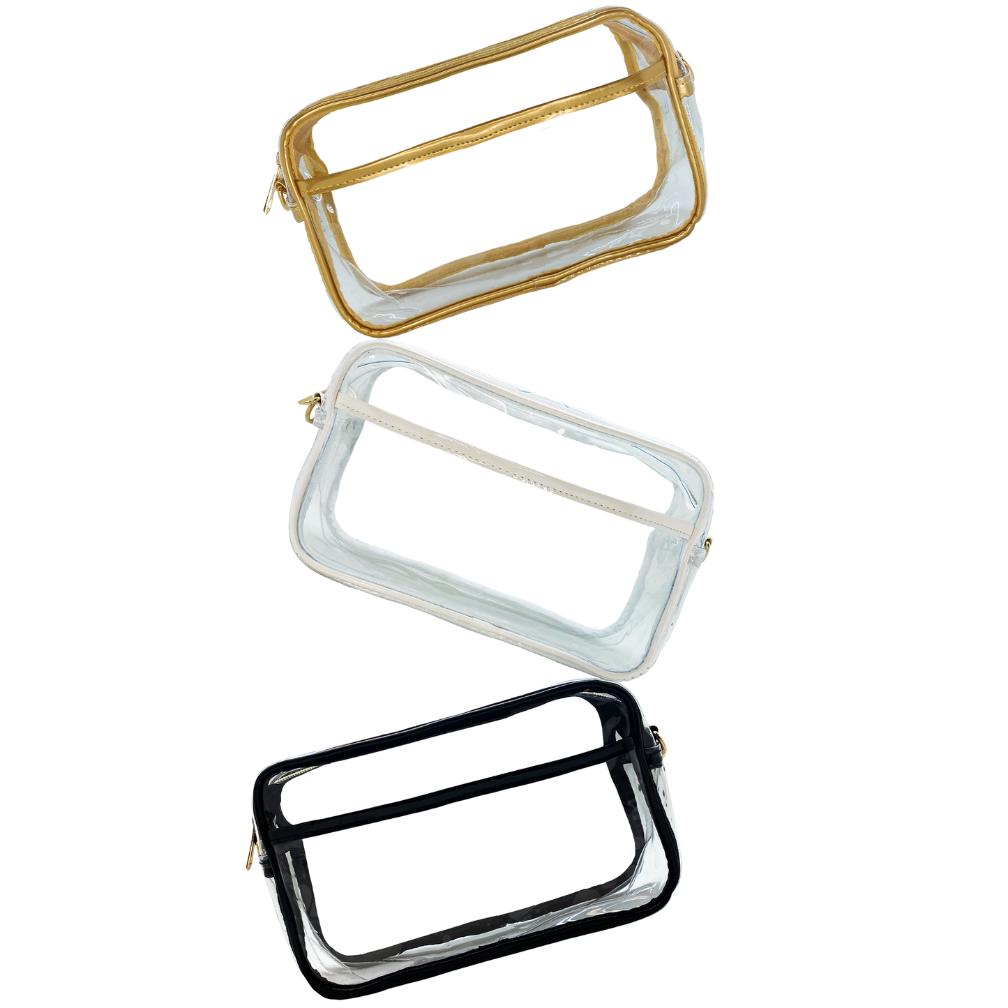 Cthru Purses - The Quinn with Gold Chain: Black