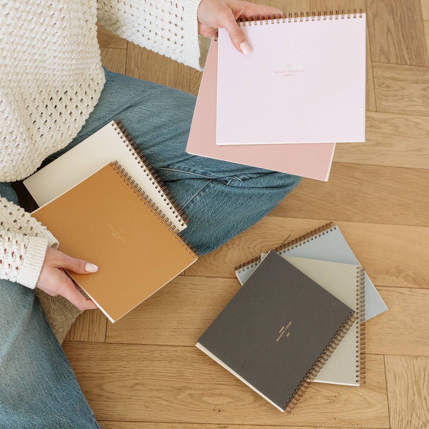 Ramona & Ruth - Weekly Overview Planner | Assorted Colors // Undated: Lavender