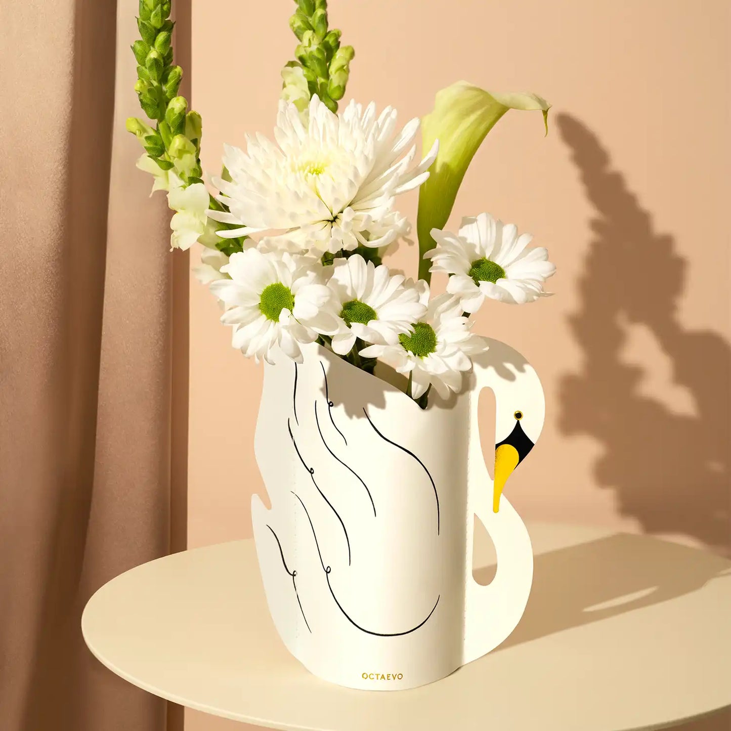 Swan, Flower Vase & Card Set
