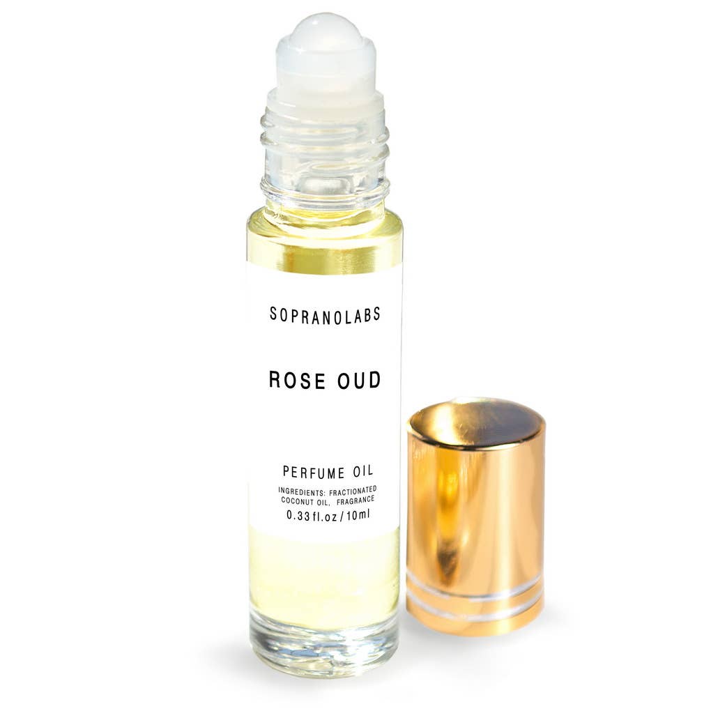 SopranoLabs - ROSE OUD Vegan Perfume Oil. Gift for her/him. Unisex. 10 ml