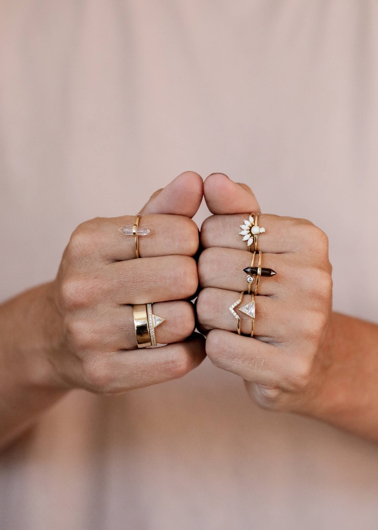 JaxKelly - Gold Rings - Opal Crown: 6