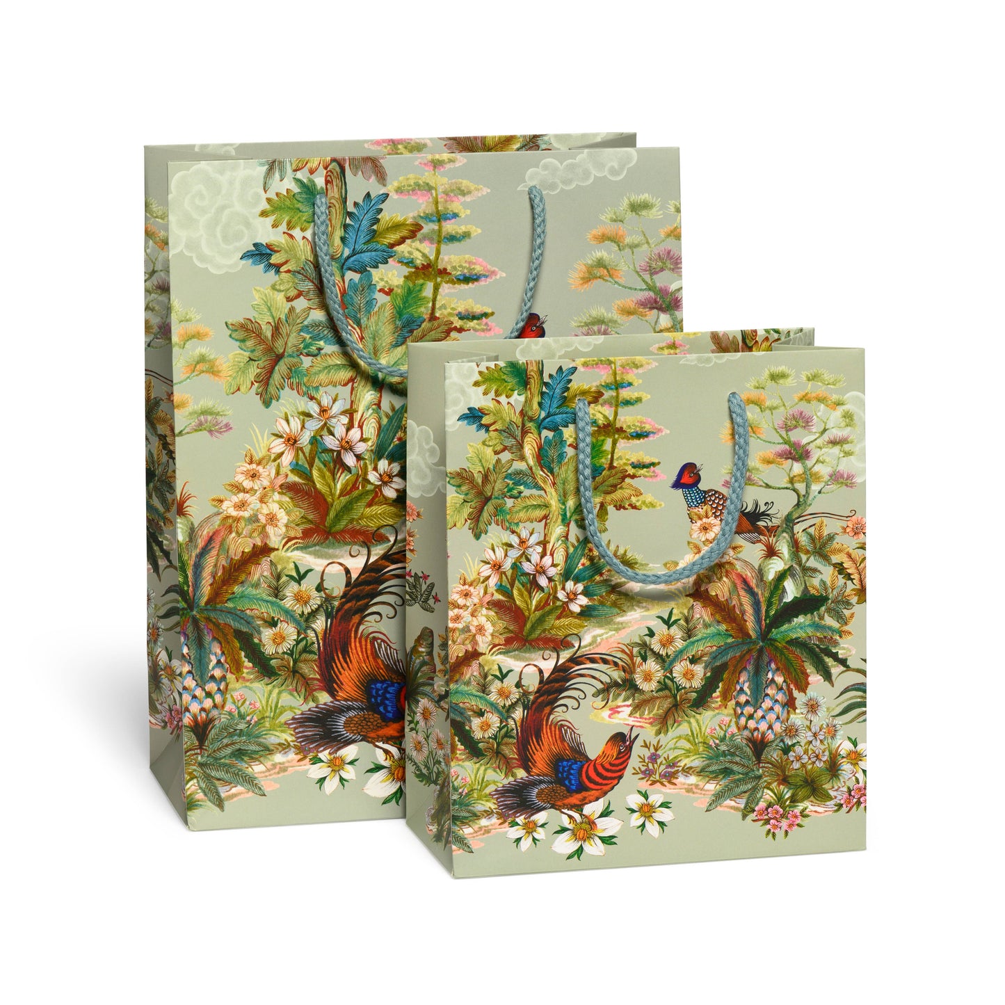 Red Cap Cards - Quail Garden gift bags: Medium