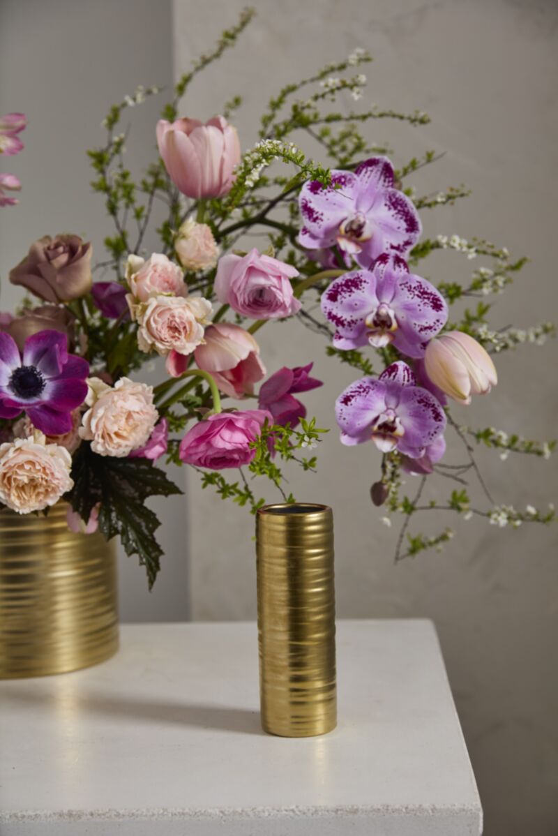 Gold Everest Bud Vase
