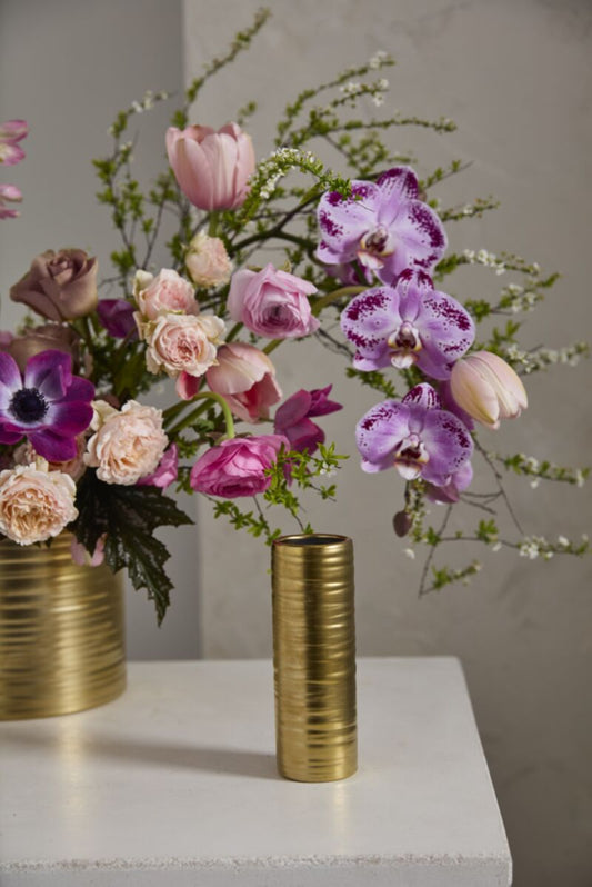 Gold Everest Bud Vase