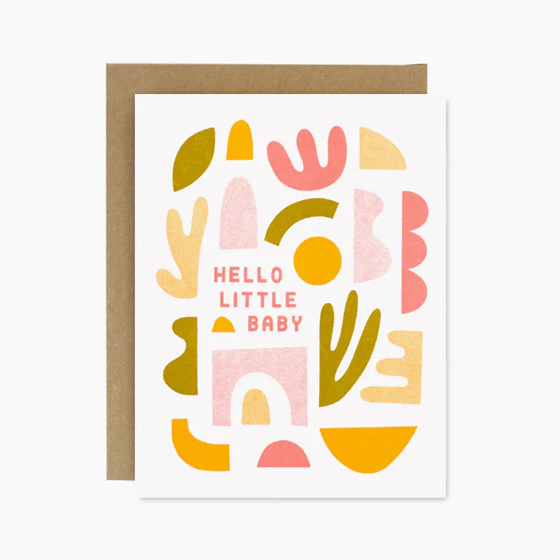 Hello Little Baby Card by Worthwhile Paper