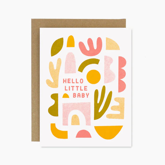Hello Little Baby Card by Worthwhile Paper