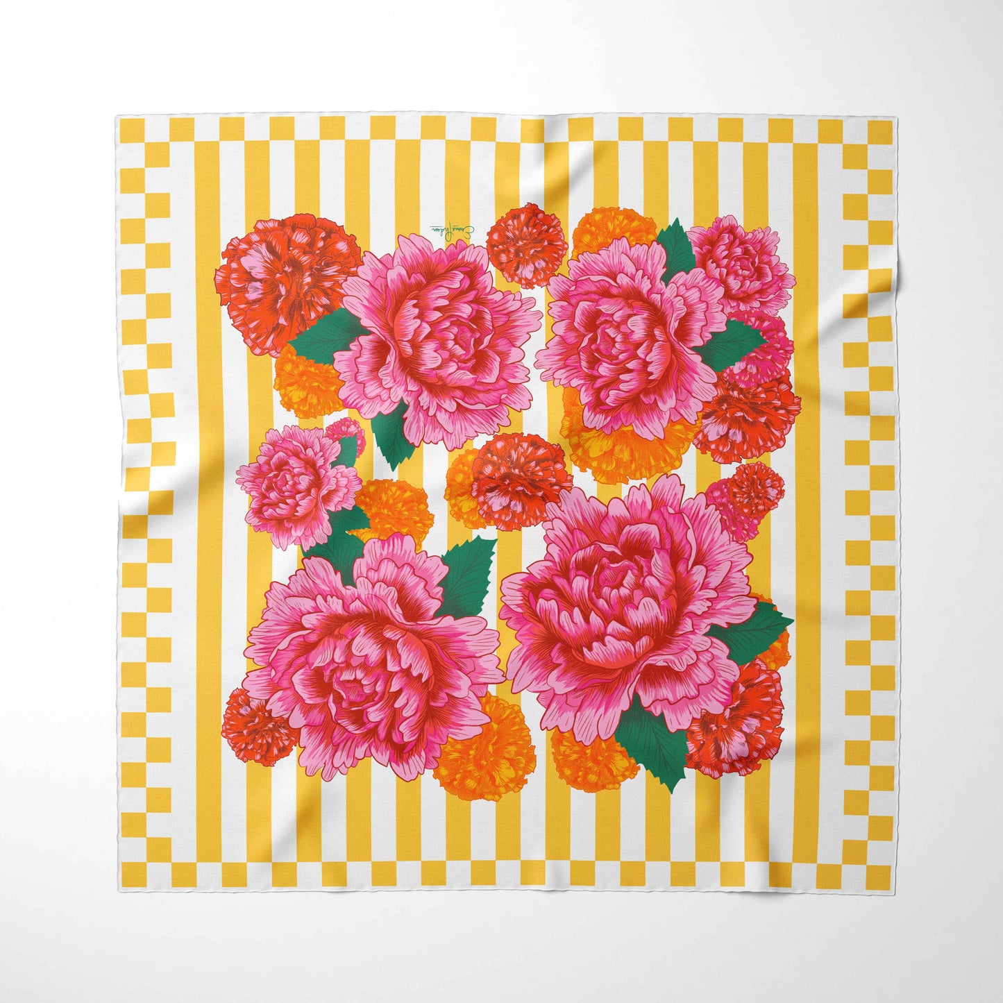 Emma Phelan Design - Volare 100% Silk Scarf: Small (bandana size) 20" x 20"