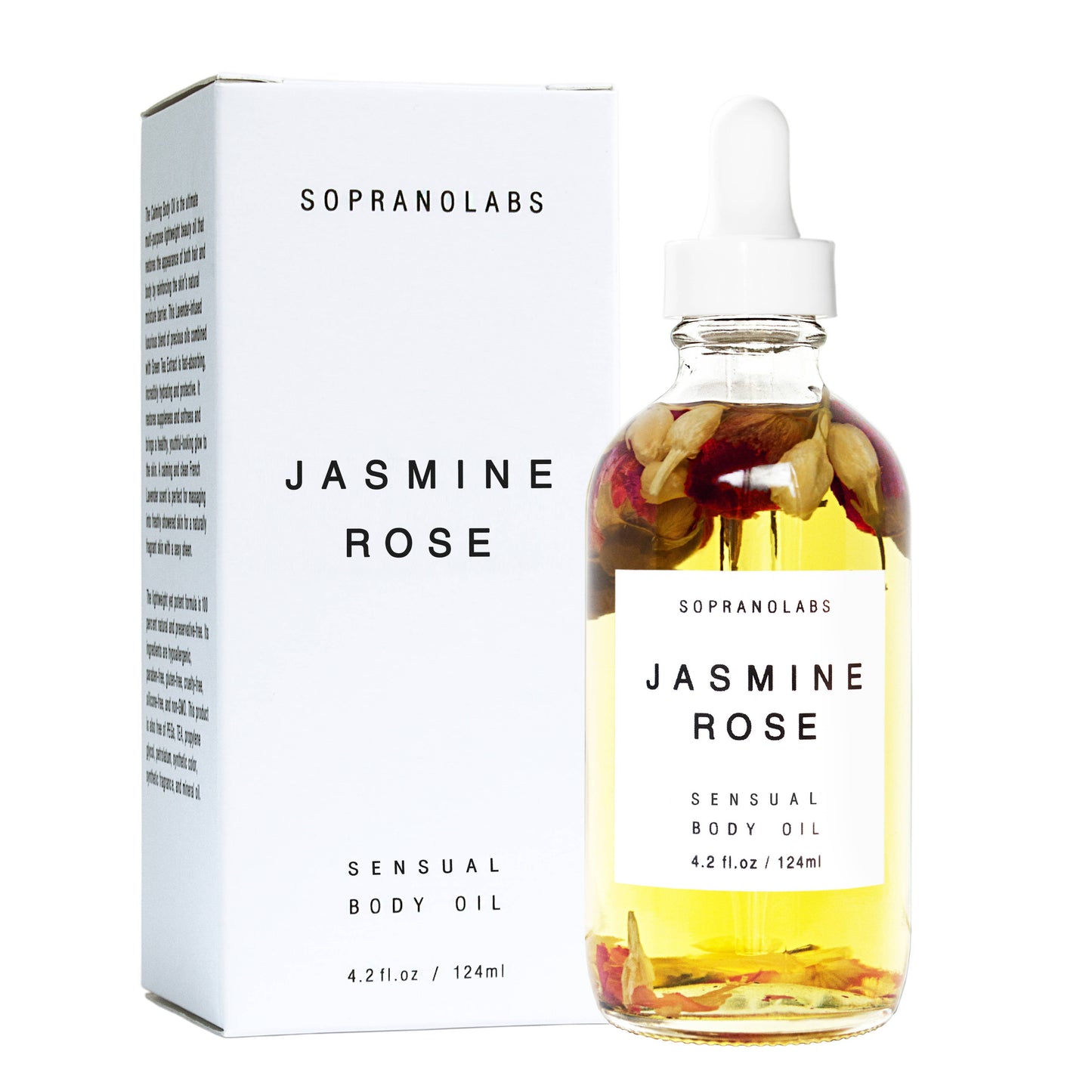SopranoLabs - Jasmine & Rose Sensual Body Oil.