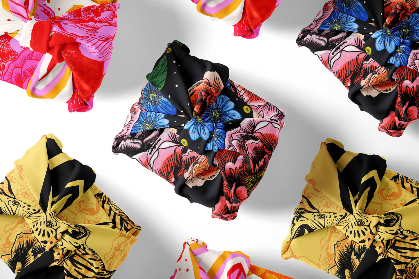 Emma Phelan Design - Pink Peony Club 100% Silk Scarf