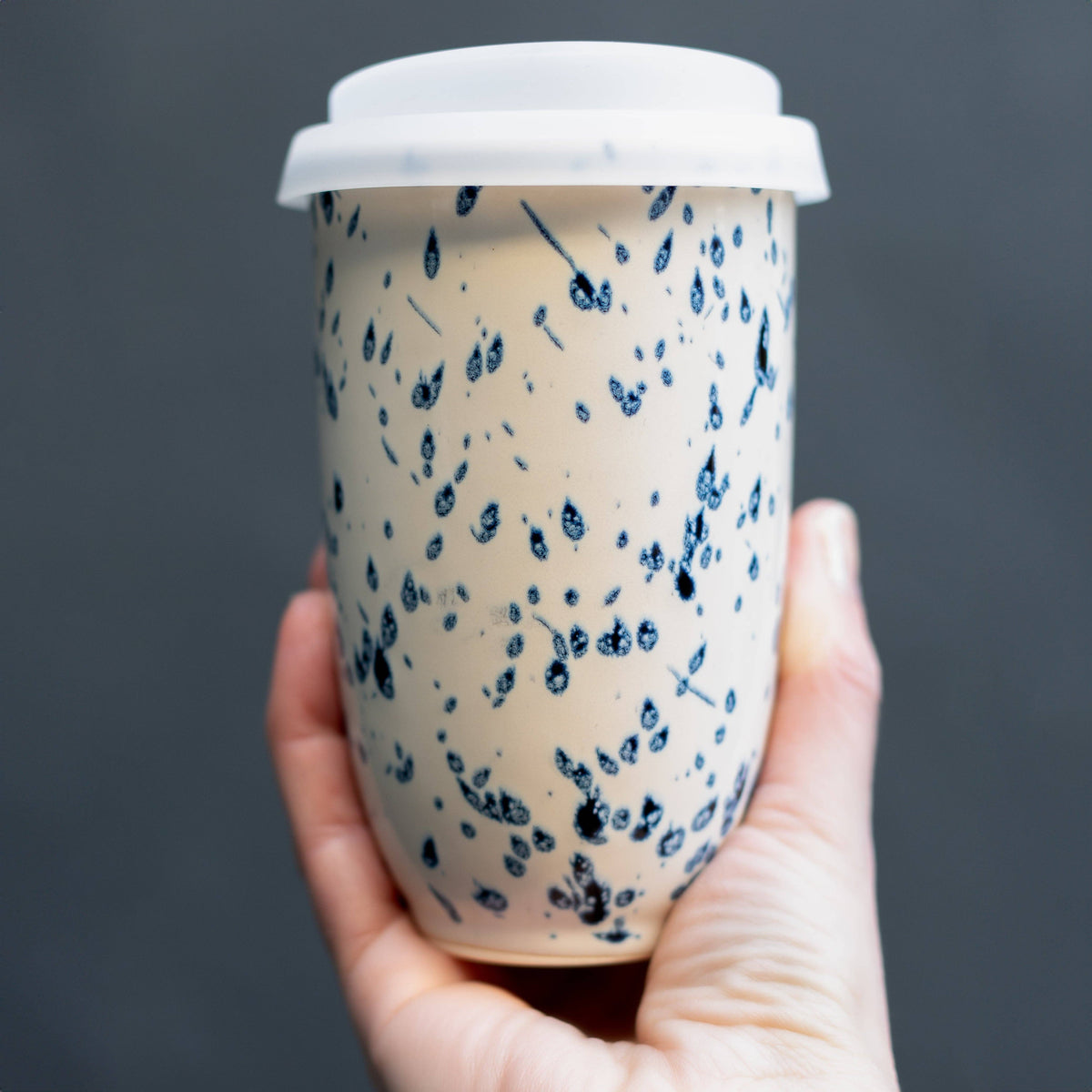 Orchid Ceramic Travel Mug by Nova Ceramics - 12 oz