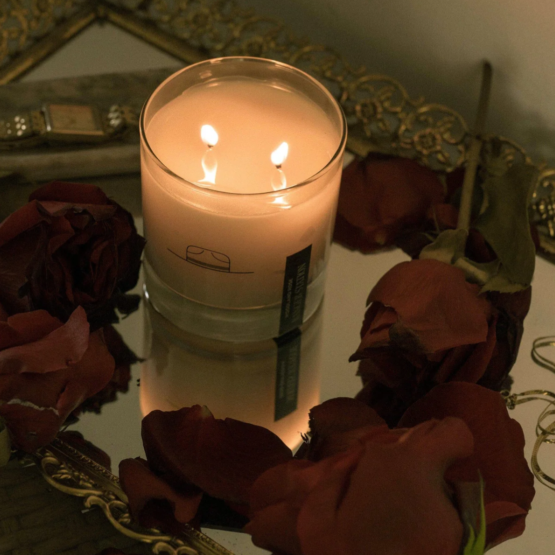 Ranger Station Wholesale - (TESTER) WOODLAND ROSE CANDLE: 11oz Rocks Glass