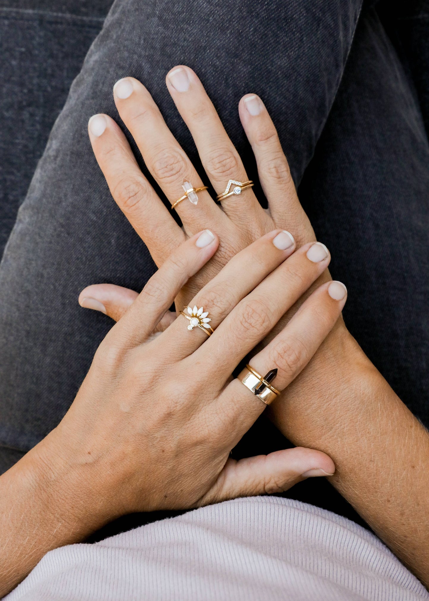 JaxKelly - Gold Rings - Opal Crown: 6