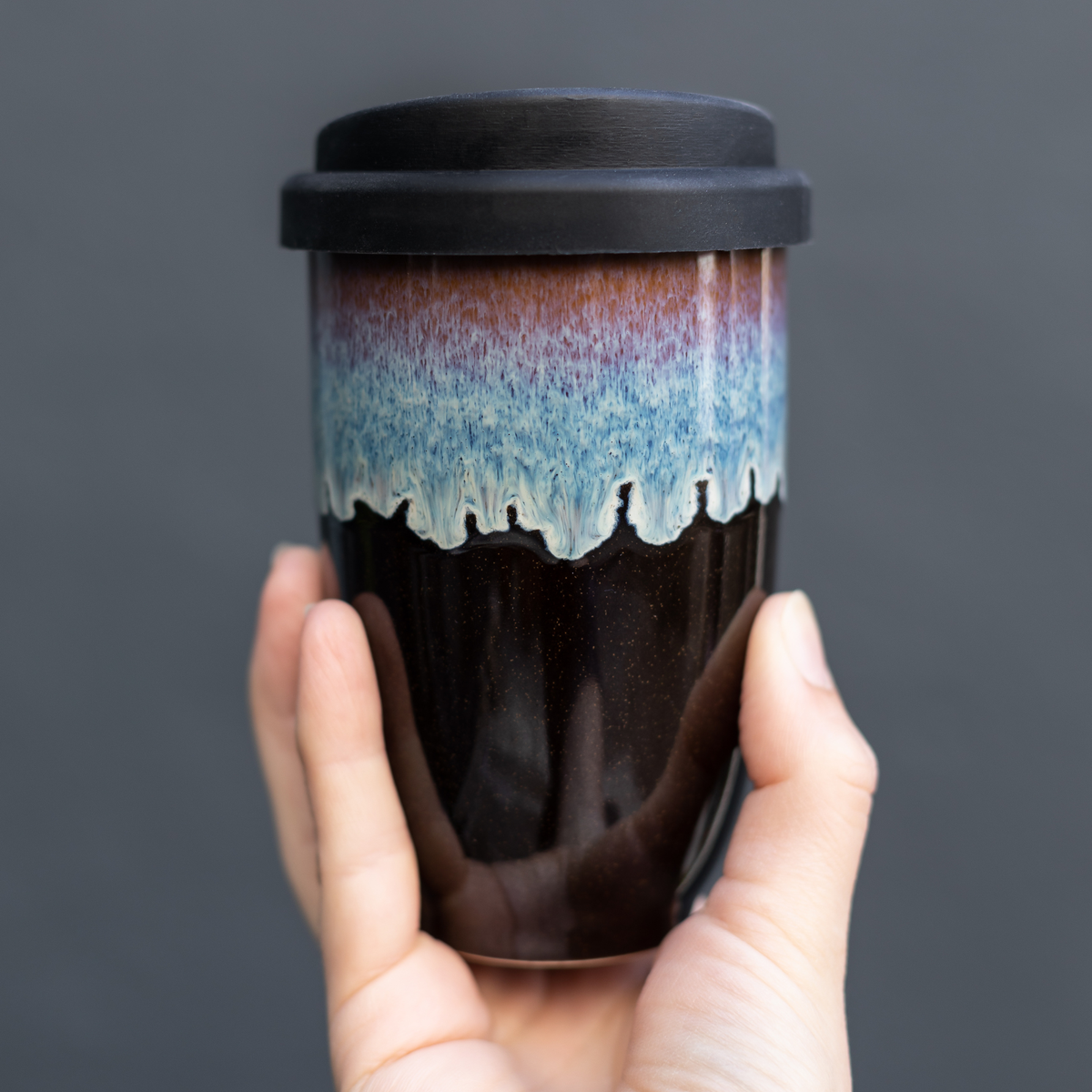 Monsoon Ceramic Travel Mug by Nova Ceramics – 12oz