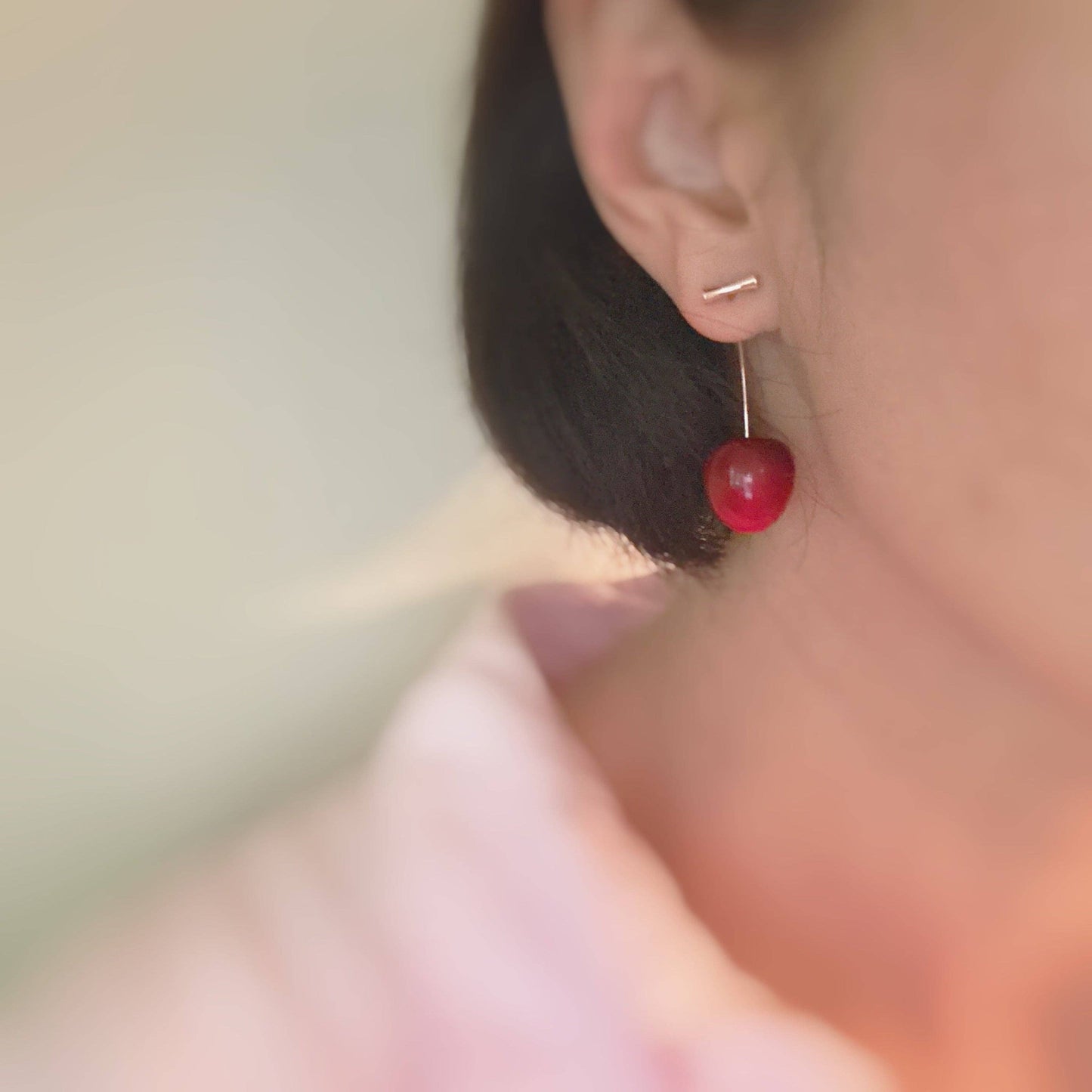 Ellison+Young - Sweet Cherry Drop Earrings