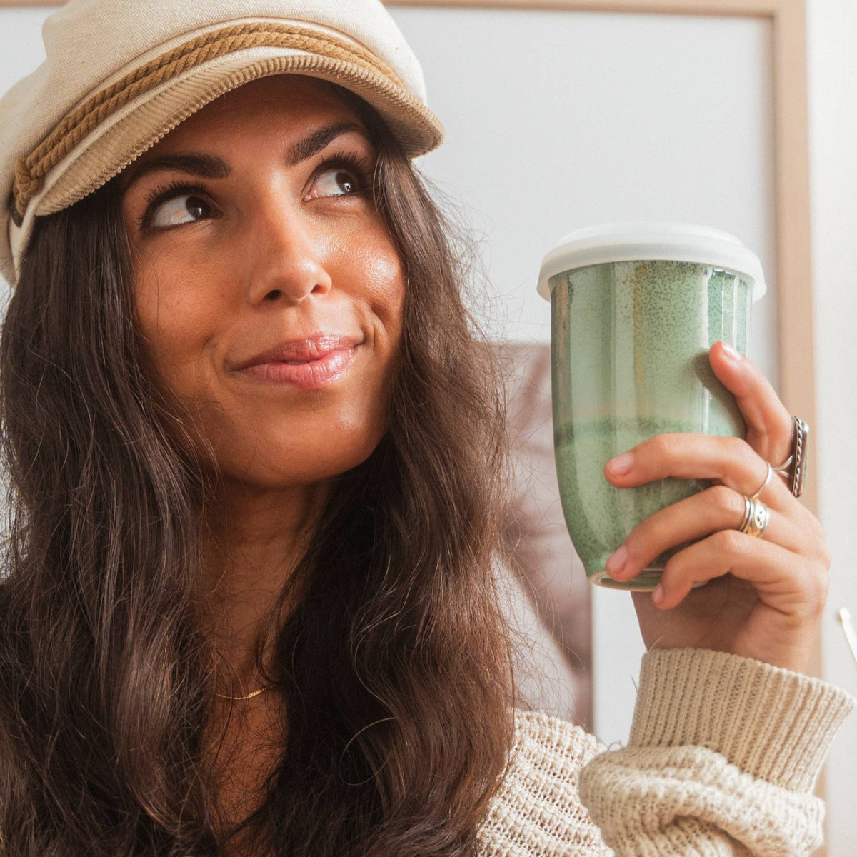 Emerald Ceramic Travel Mug by Nova Ceramics - 12oz