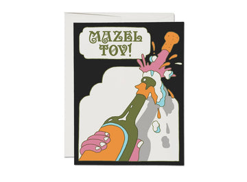 Red Cap Cards - Mazel Tov congratulations greeting card