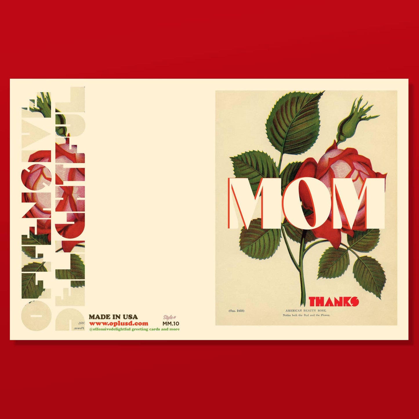 offensivedelightful - MOM ROSE thanks mother's day card