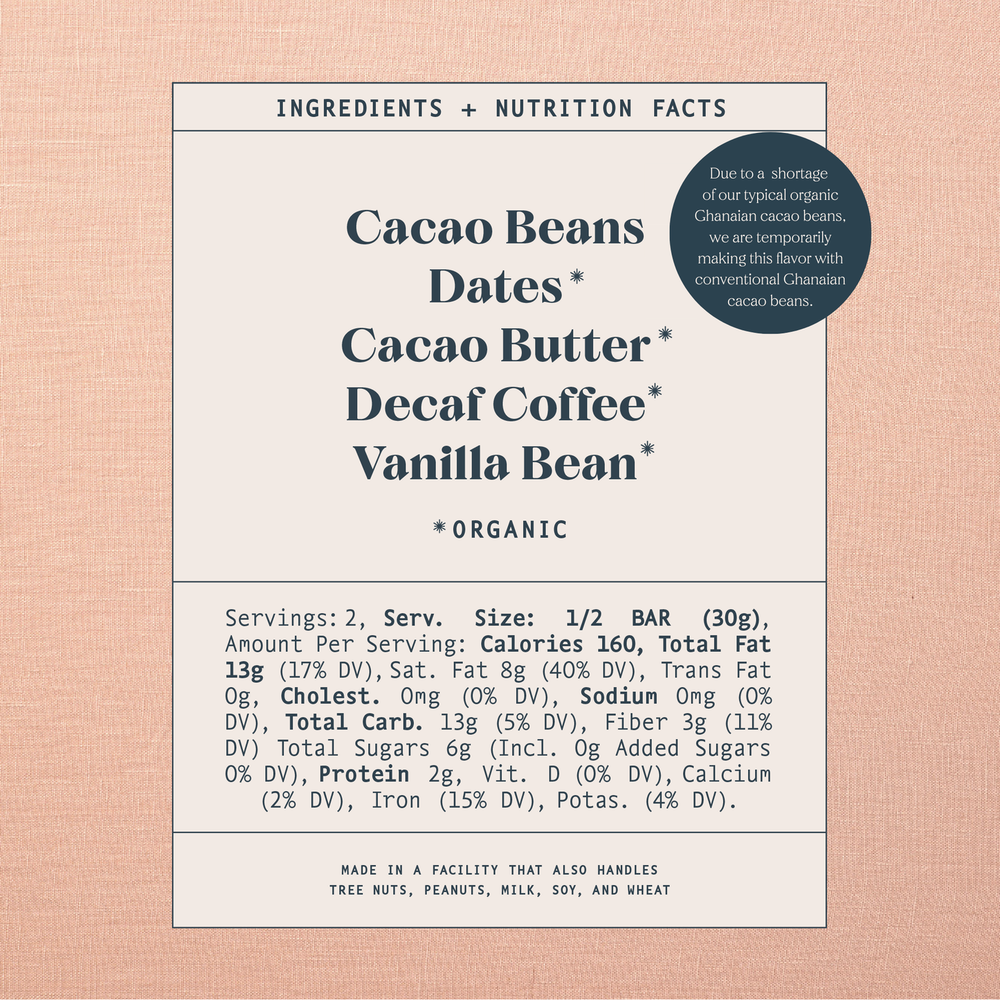 Spring & Mulberry - Coffee Date-Sweetened Dark Chocolate