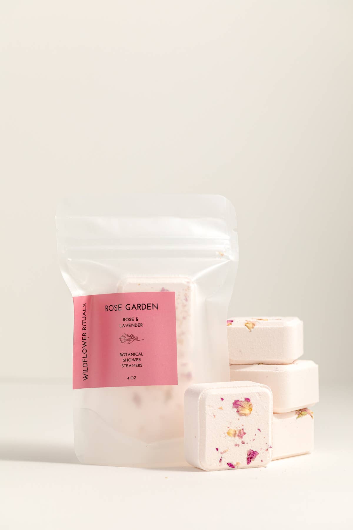 Wildflower Rituals - Rose Garden Botanical Shower Steamers - Rose Lavender