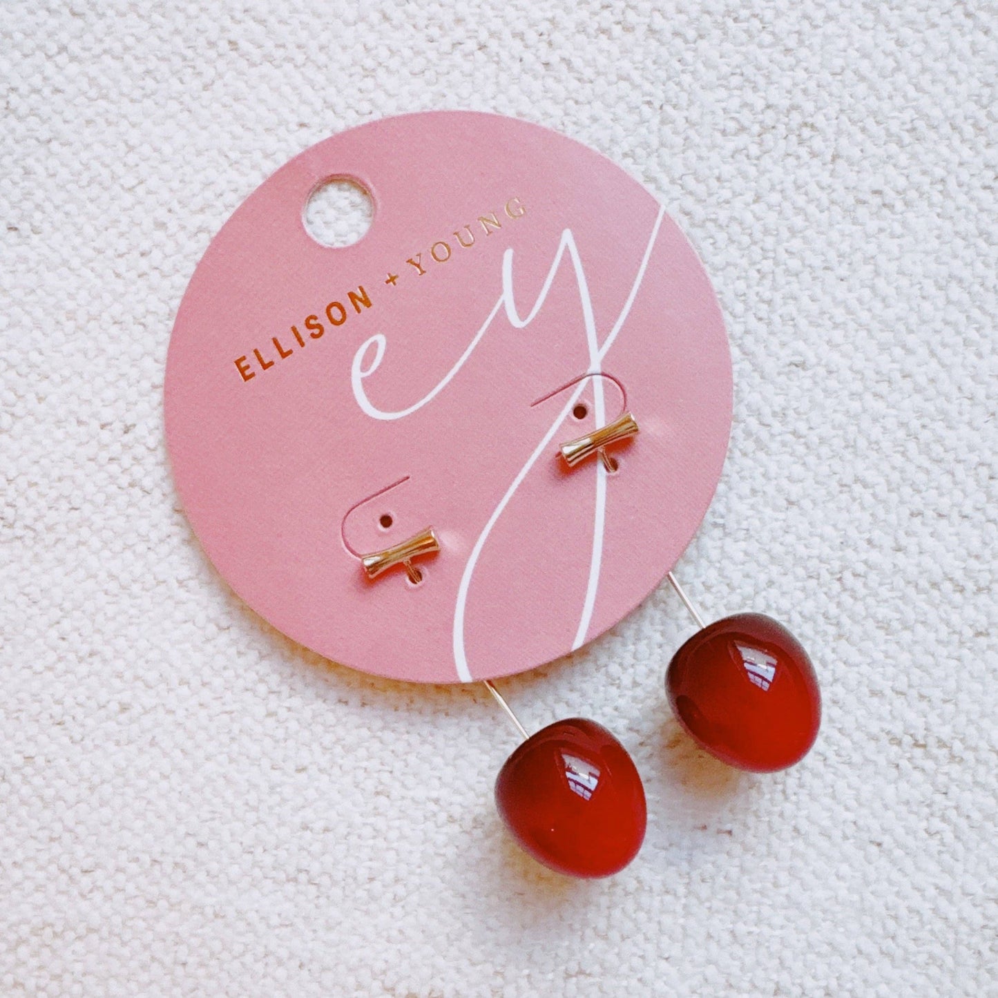Ellison+Young - Sweet Cherry Drop Earrings