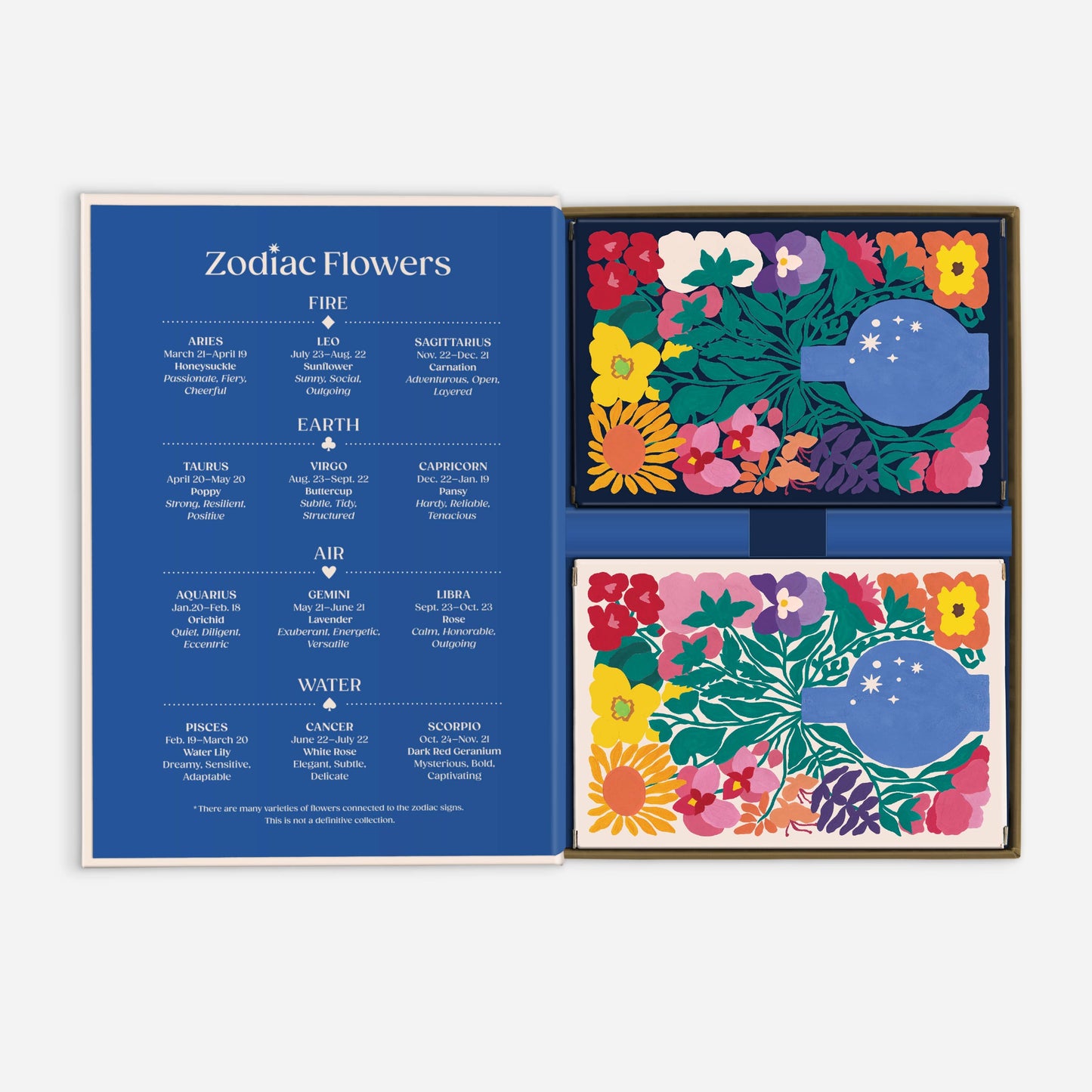Chronicle Books - Zodiac Flowers Playing Card Set