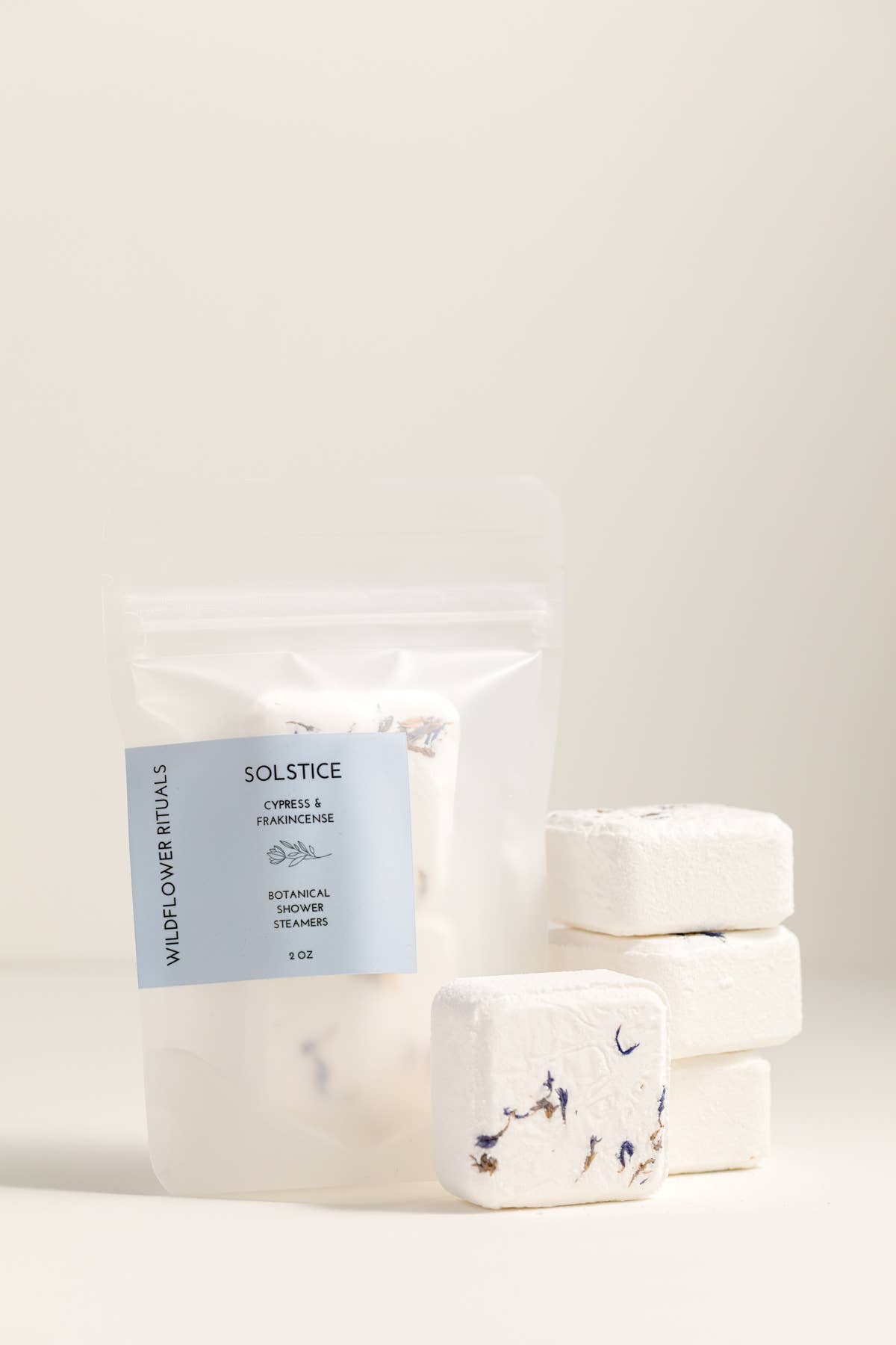 Wildflower Rituals - Solstice Botanical Shower Steamers - Cypress Frankincense