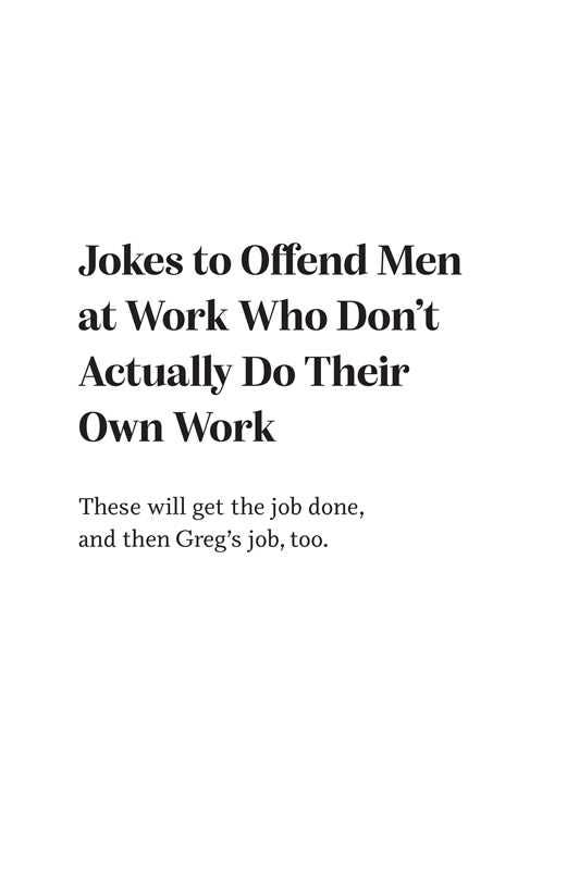 Simon & Schuster - Jokes to Offend Men by Allison  Kelley: Hardcover; 176 pages / English