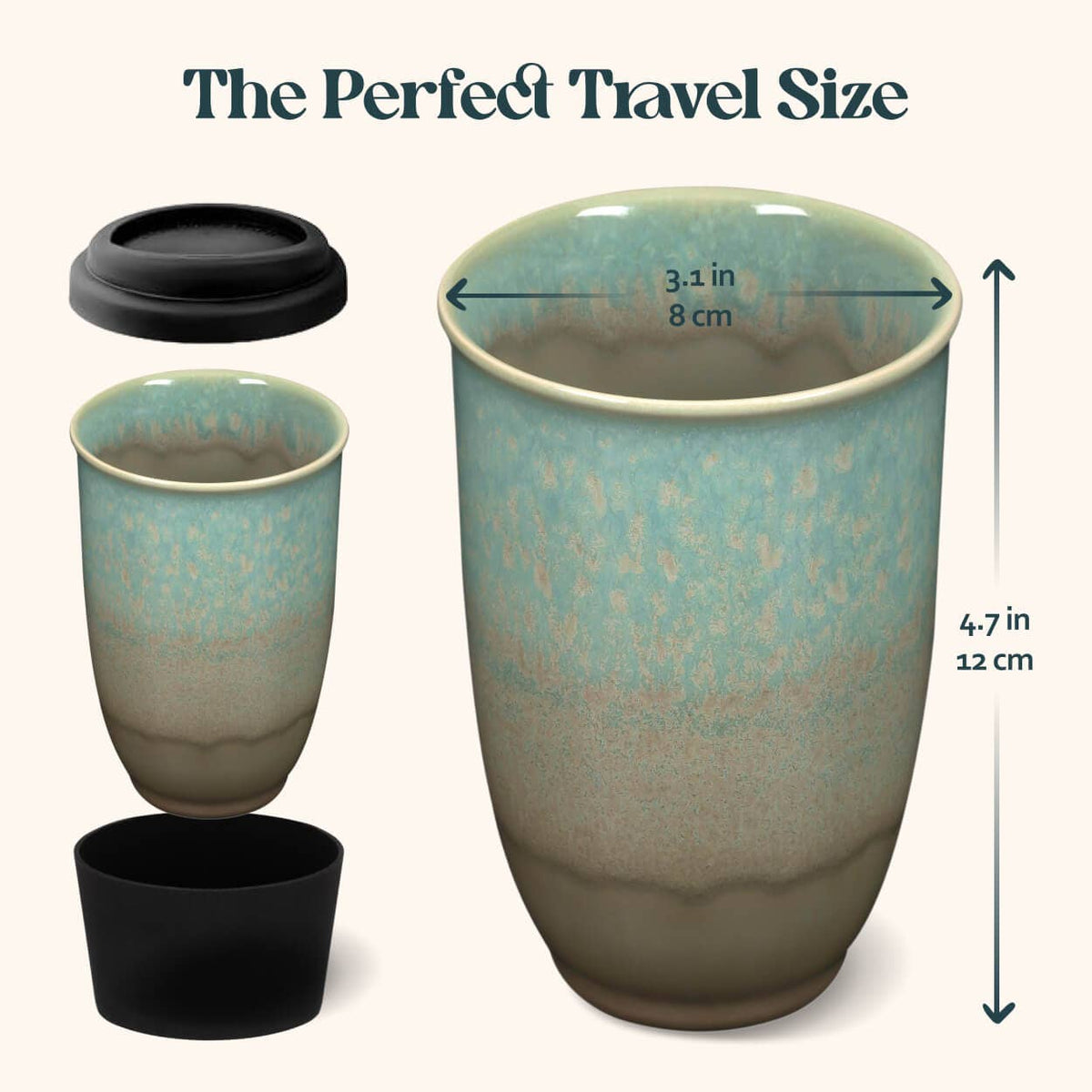 Aurora Ceramic Travel Mug by Nova Ceramics - 12oz