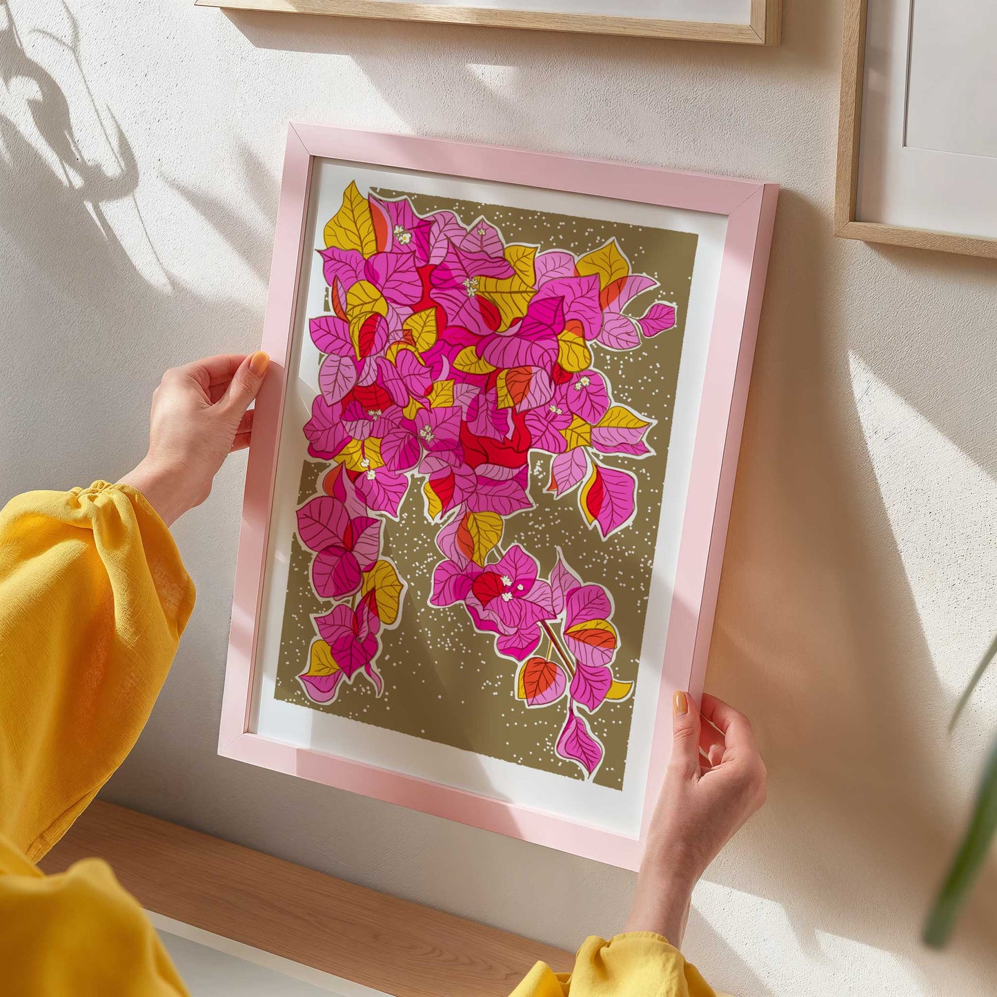 Emma Phelan Design - Bouganvilliea Risograph Print
