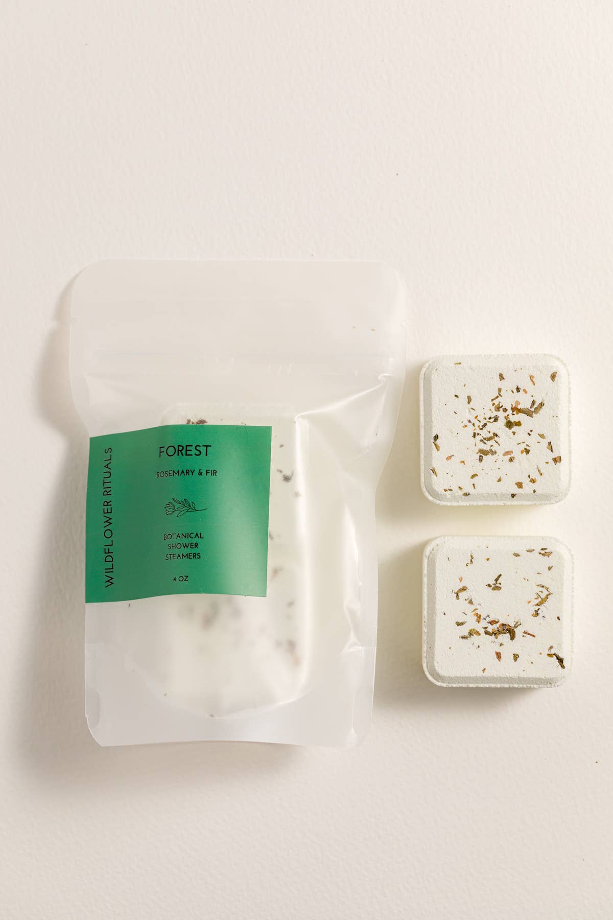 Wildflower Rituals - Forest Botanical Shower Steamers - Rosemary Fir