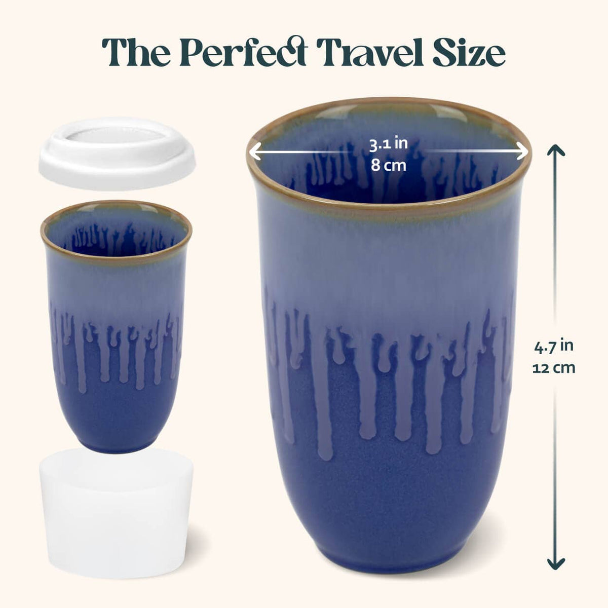 Neptune Ceramic Travel Mug by Nova Ceramics – 12oz