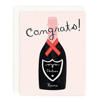 Congrats Champagne Greeting Card