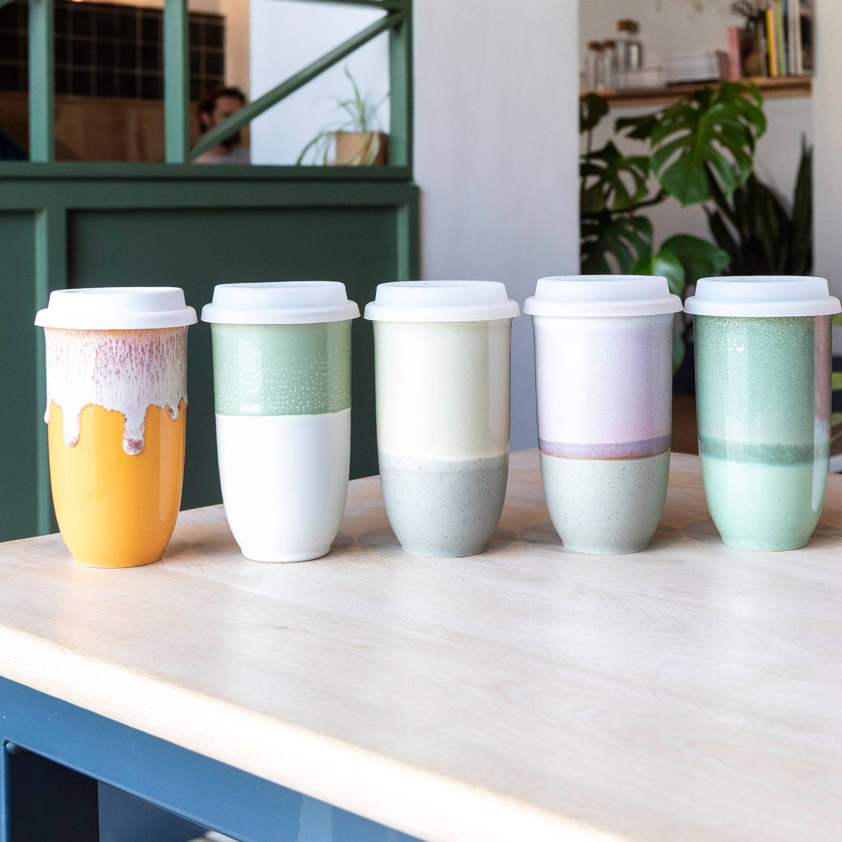 Grapefruit Ceramic Travel Mug by Nova Ceramics – 16oz
