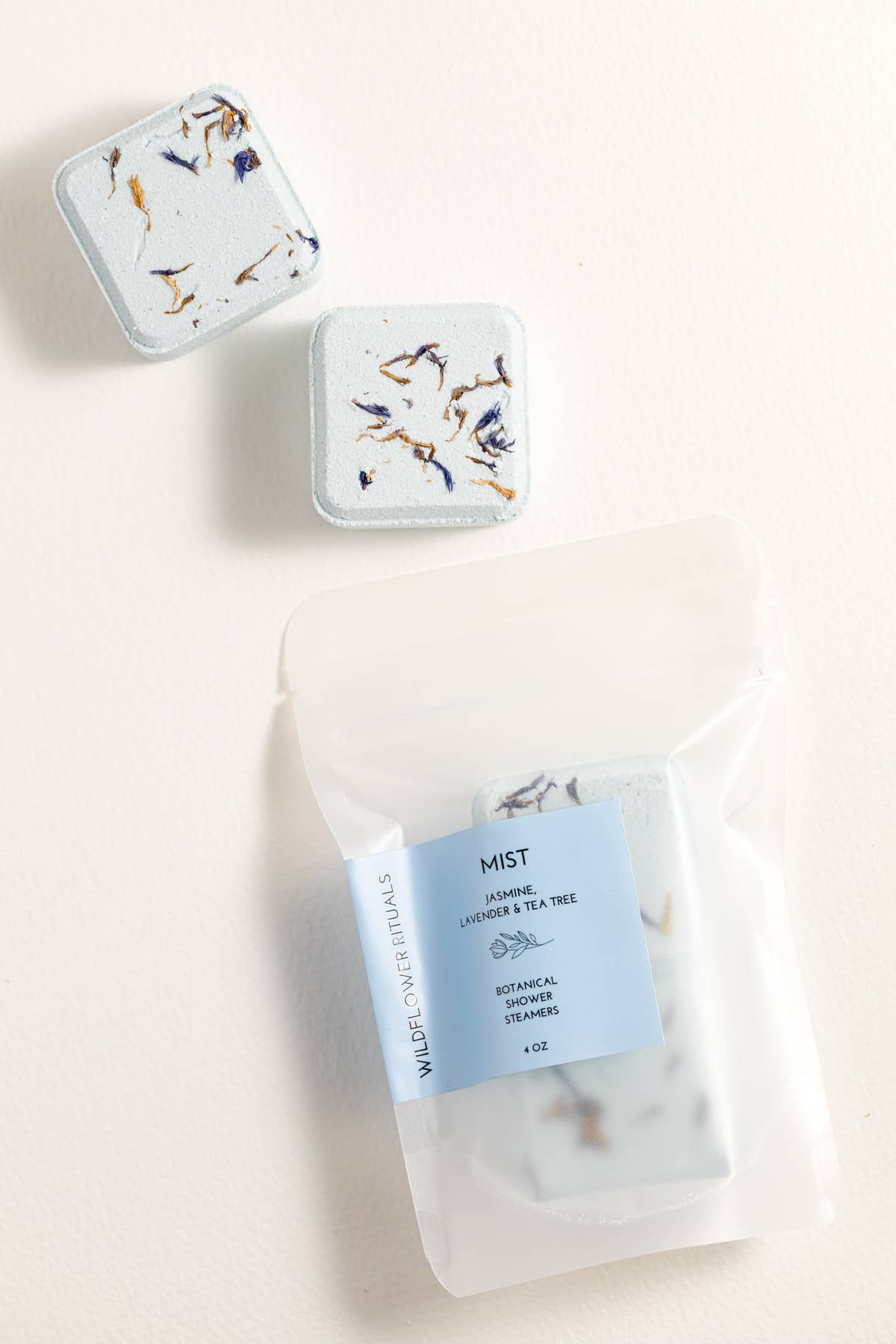 Wildflower Rituals - Mist Botanical Shower Steamers - Jasmine Lavender Tea Tree