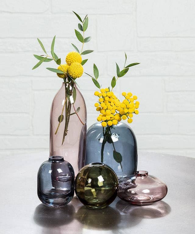 Abbott - Small Bud Vase-Dark Rose-3 Assorted-3"H