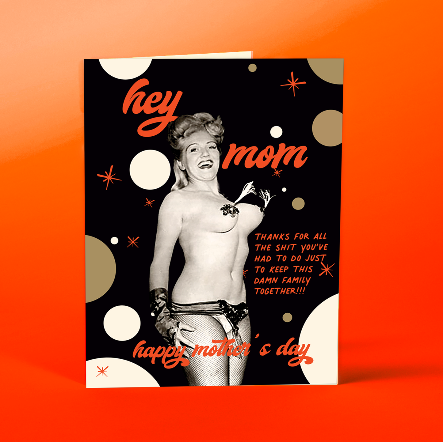 offensivedelightful - STRIPPER MOM mother's card